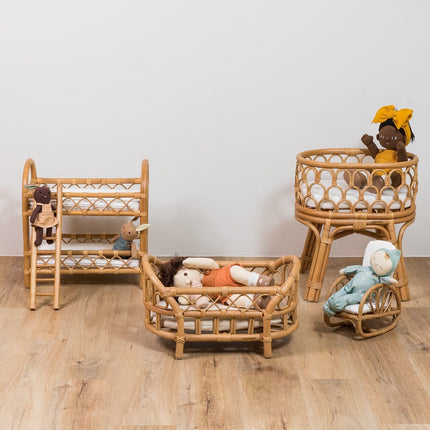 rattan doll beds