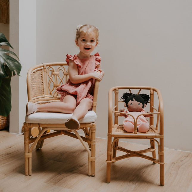 Organic Baby Doll - Mia (Dusty Rose)
