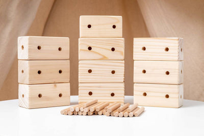 natural wooden blocks 