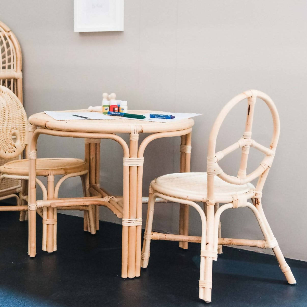 Peace Kids Rattan Chair