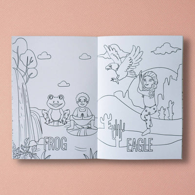 yoga coloring book