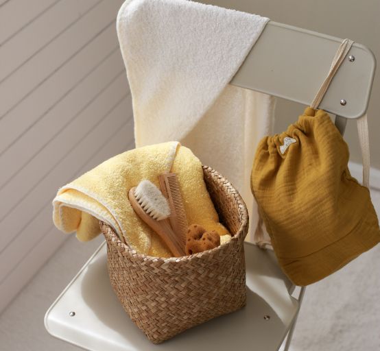 yellow towel for babies