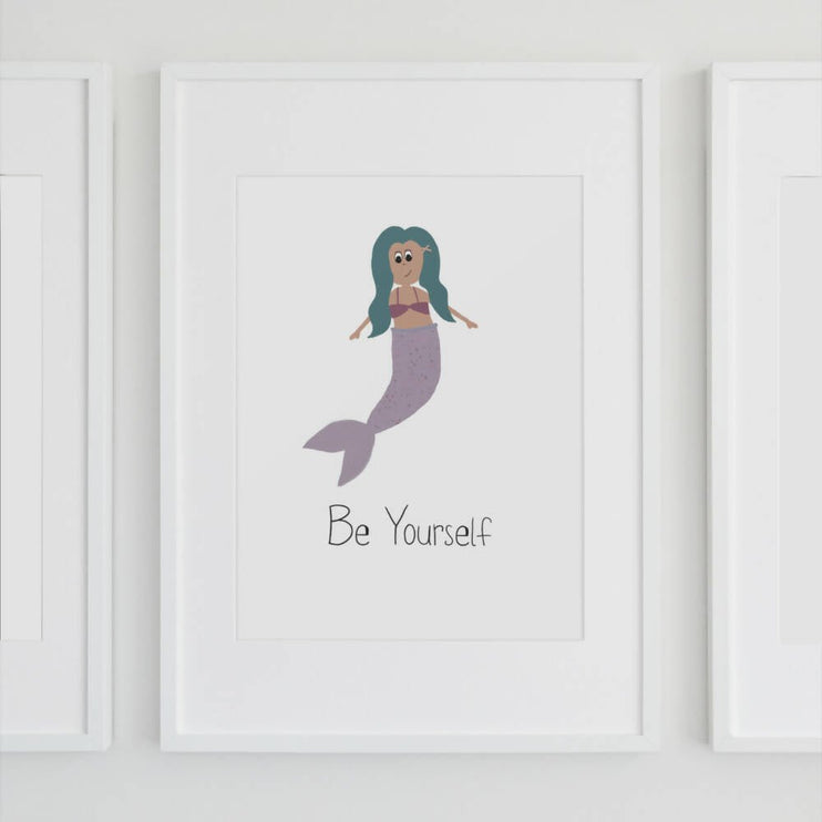 be yourself wall print