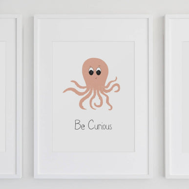 Octopus art print