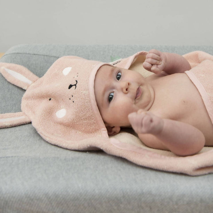 cute bunny hooded towel for kids