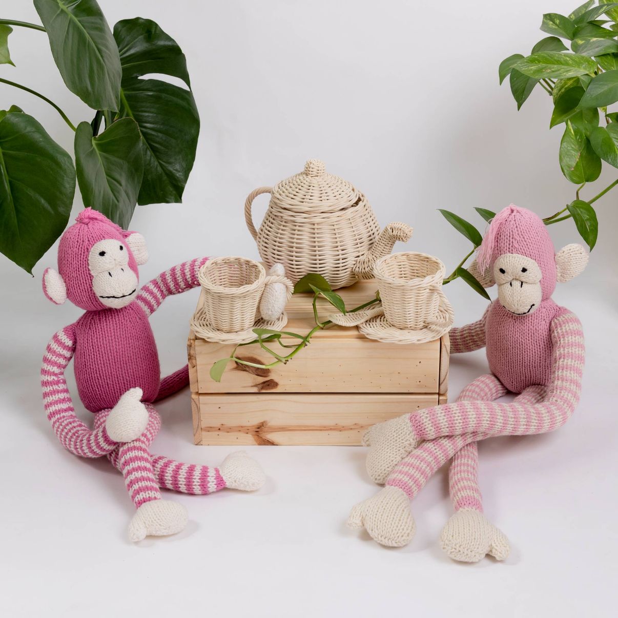 pink monkey toy