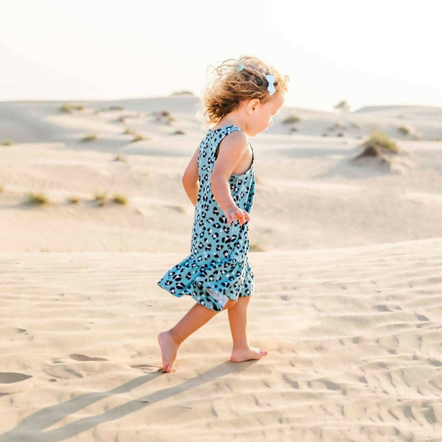 Spots Lynx Aqua Dress