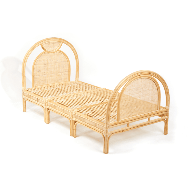 rattan single size bed