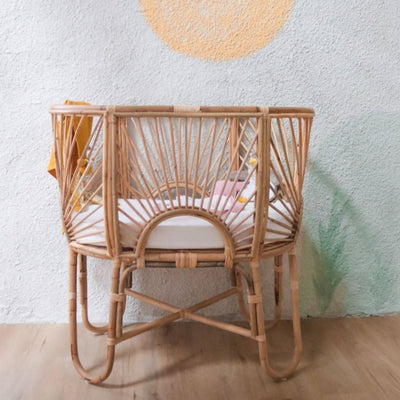 Reya Rattan Baby Cot