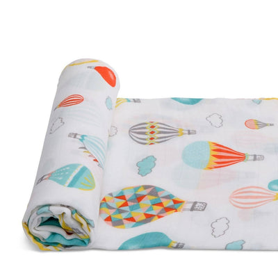 Organic Bamboo Muslin Swaddle Wrap- Cappadocia Dreams