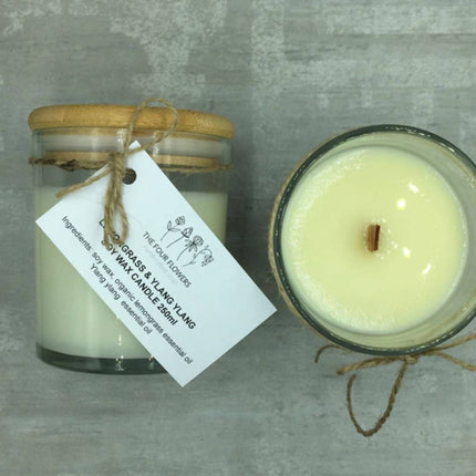 lemongrass scented candle 
