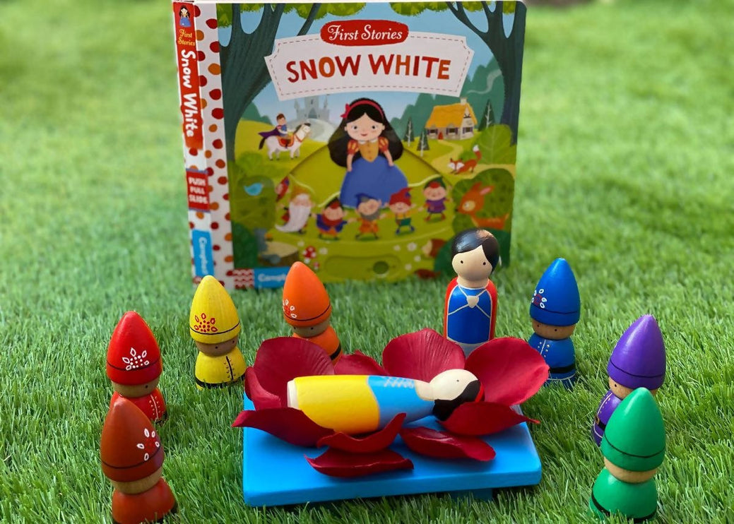 kids toy set and book