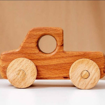 wooden toy pickup truck 