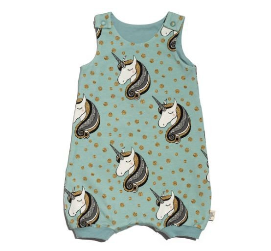 Unicorn Aqua Romper