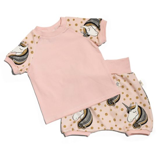 Unicorn Pink Shorts & T-Shirt