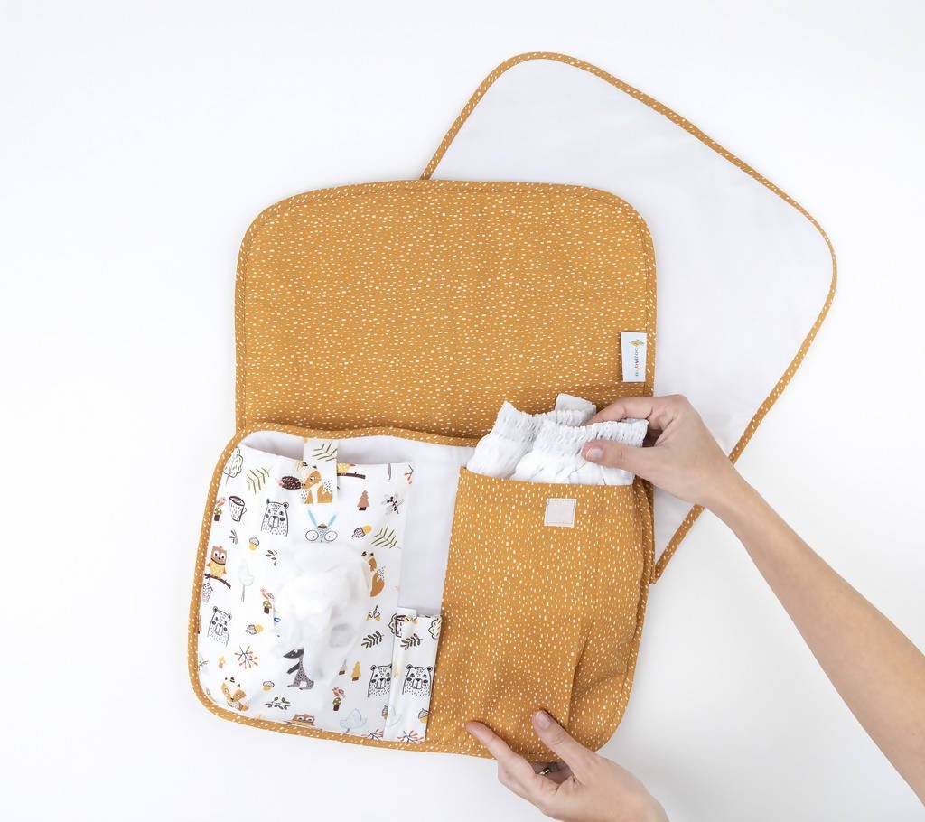 diaper pouch and changing mat