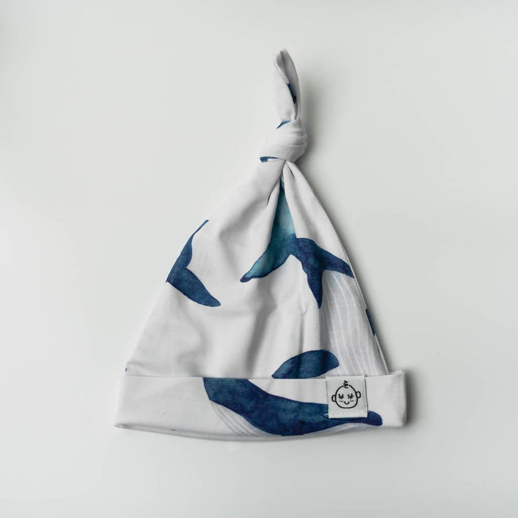 whale print beanie