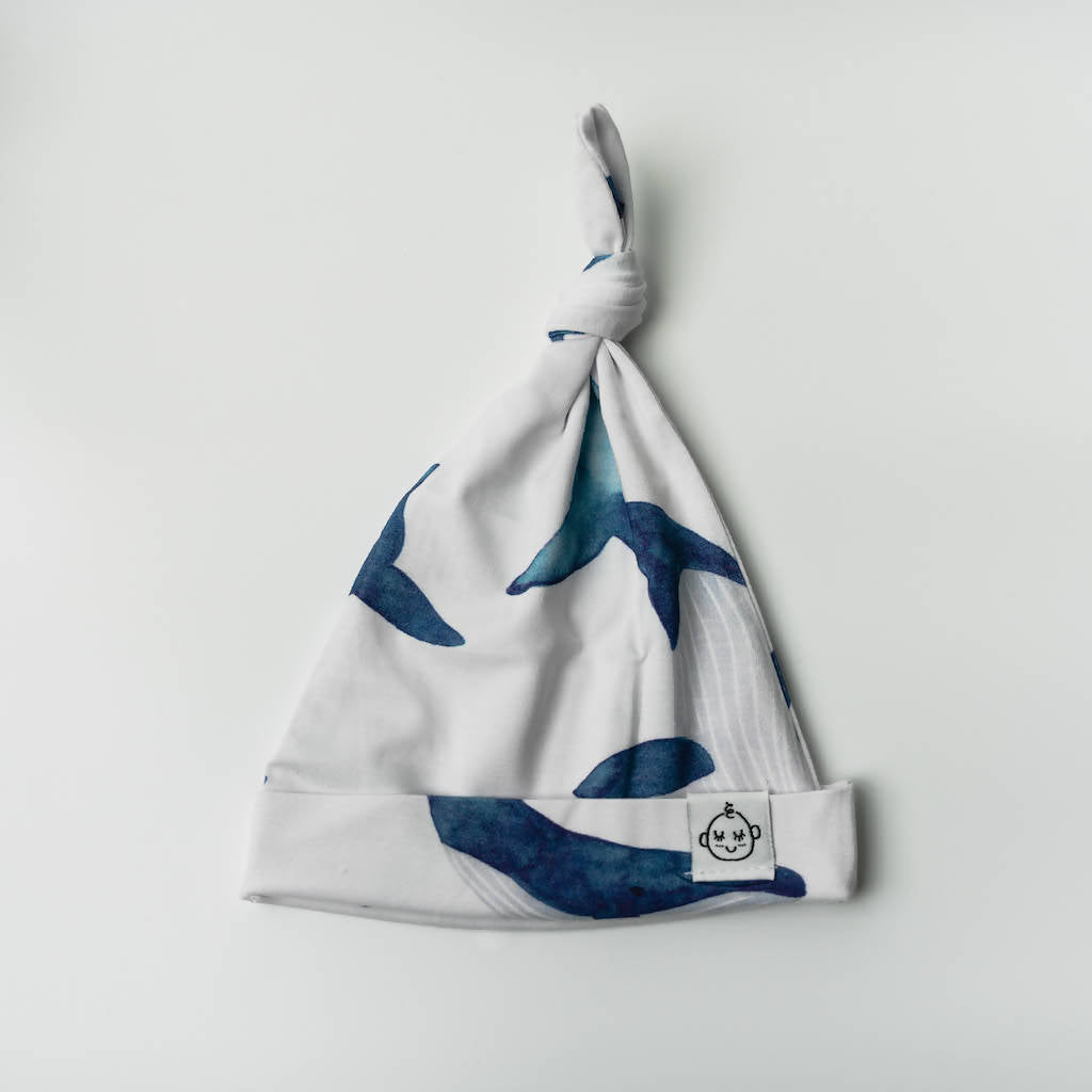 whale print beanie